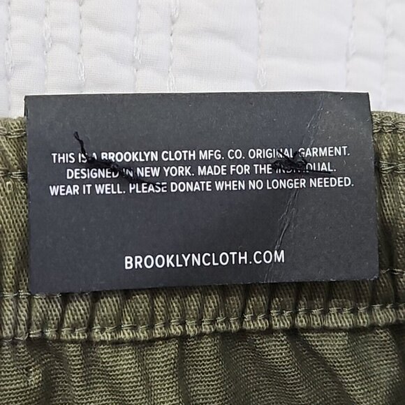Brooklyn Cloth Cargo Jogger Men's XL (36x32) Army Green Drawstring NWT Stretch - Picture 12 of 16